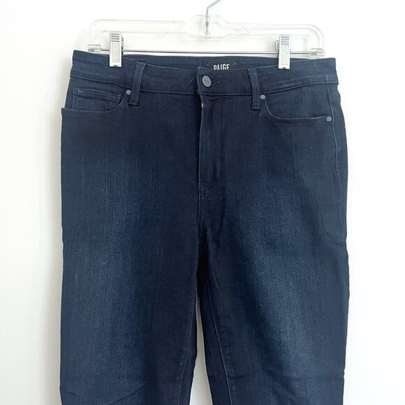 PAIGE Hoxton Ankle Jeans in Dark Blue - Picture 2 of 6